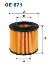 Alyvos filtras FILTRON OE 671 kaina