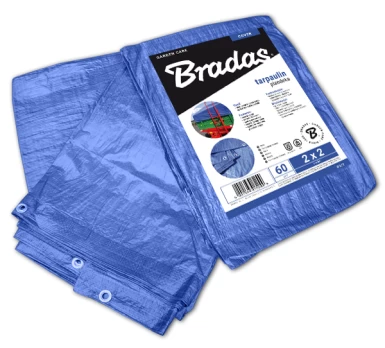 Sustiprintas tentas Bradas Blue, 1.5 x 6 m, 60 g/m²