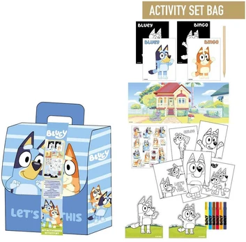 CERDÁ Bluey Colouring backpack set