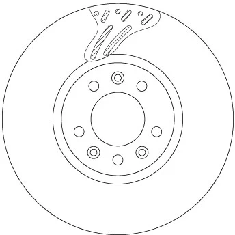 TRW DF6977S Brake Disc