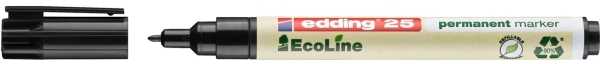 Povl Klitgaard Co Permanent marker edding 25 Ecoline, sort
