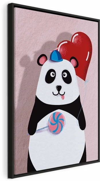 Artgeist Paveikslas - Panda with a Balloon (1 Part) Vertical