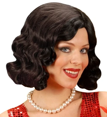 Perukas Roaring 20s juodas