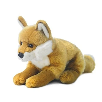 Pliušinis žaislas WWF Red Fox, baltas/oranžinis, 15 cm