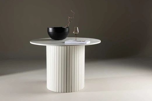 Venture Design Valgomasis stalas, Häron, ⌀110 cm, Balta