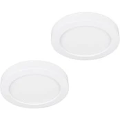 "Prios" LED lubinis šviestuvas "Edwina", baltas, 12 cm, 2 vnt