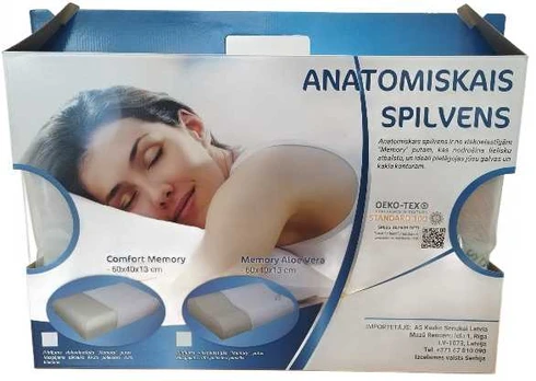 Spilvens memory aloe vera 60x40cm