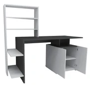 Stalas Kalune Design Melis 550ARN2212, baltas/antracito kaina