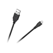 Cabletech USB - micro USB kabelis 0.2m Juodas kaina