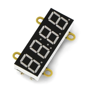 4 skaitmenų, 7 segmentų ekranas su I2C, UNIT-Digi-Clock - raudonos spalvos - M5Stack U146