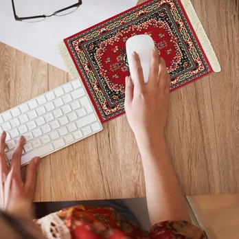 Accessories,Rug Mouse Pad Oriental Persian Carpet Mouse Mat Computer Mousepad for Table Decor,