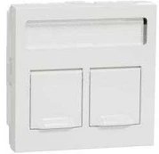SCHNEIDER ELECTRIC UNICA SYSTEM+ OL45 2XRJ45 ACTASSI SUORA VALKOINEN