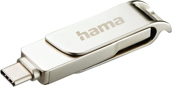 USB laikmena Hama Usb atmintinė 32 Gb Usb-c 3.1/3.0, Metalinė, Sidabrinė