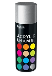 Aerozolinė emalė BIODUR ACRYLIC, RAL9006, sidabrinė, 400ml