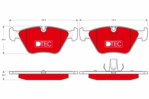 TRW GDB1531DTE Brake pad set