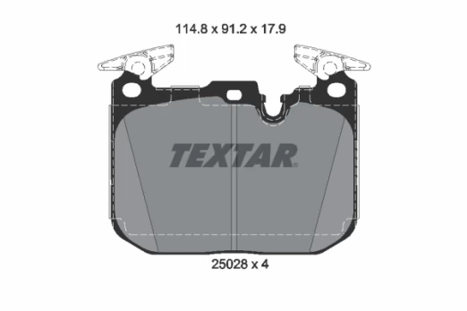 TEXTAR 2502805 Brake pad set
