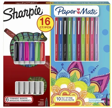 Sharpie ir Paper Mate Flair markeriu rinkinys, 16 vnt.