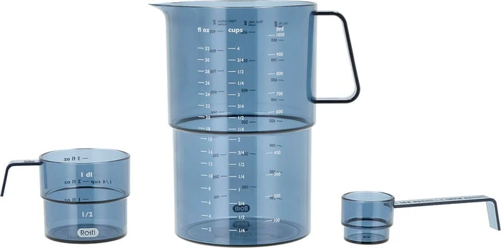 Rosti - Mensura Measuring Set - 3 Pieces - Dusty Blue