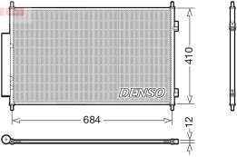 DENSO DCN40027 Air conditioning condenser kaina