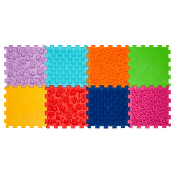 Ortopedinios sensorinis kilimėlis „Ortek Mix Puzzle“ 8 elementai