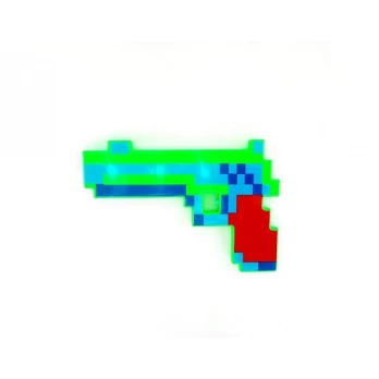 Minecraft stiliaus pistoletas - žalias