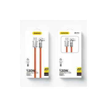 USB to USB-C rotating cable Dudao L24AC 120W 1m (orange)