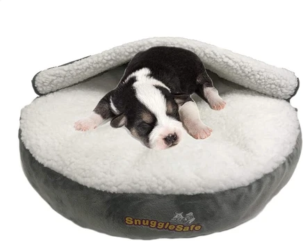 Guolis šunims SnuggleSafe, 50x50x11 cm, pilkas/baltas