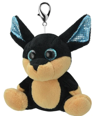 Pliušinis žaislas Wild Planet Chihuahua, juodas, 8 cm