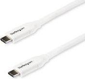Kabelis StarTech USB-C - USB-C USB-C, USB-C, 2 m, balta