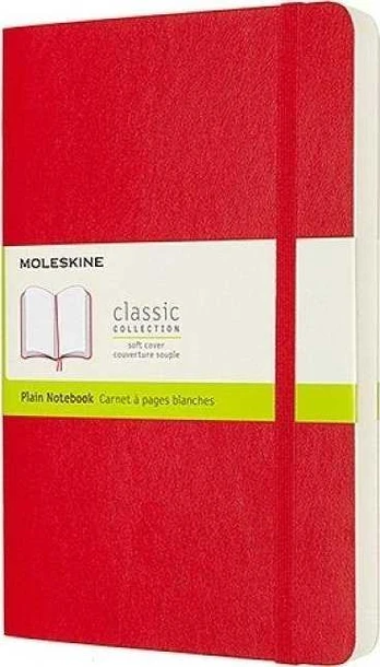Moleskine Notes Classic L 13x21cm gładki raudona