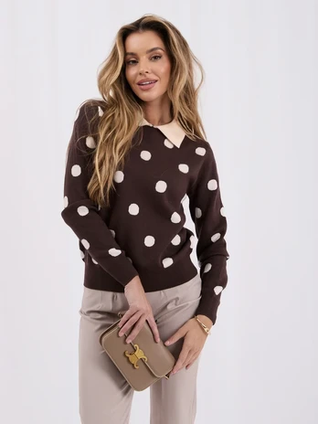 Italy Moda Sweter-IR-SW-QF3203.18-ruda