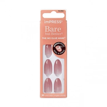 KISS - Adhesive nails ImPRESS Bare but Better MA - Serenity 30 pcs