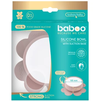 Silikoninis limpantis dubenėlis, 6+ mėn, BABOO