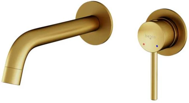 Potinkinis praustuvo maišytuvas Besco Illusion, Brushed Gold