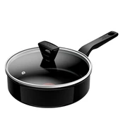 Tefal Renew, 24 cm, juoda - Keptuvė-troškintuvas