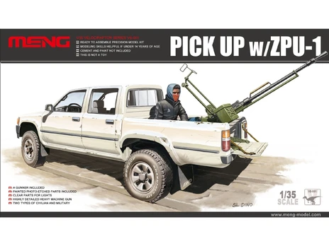 Meng Model - Pick Up w/ZPU-1, 1/35, VS-001