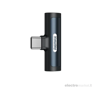 Įkroviklis adapteris Remax RL-LA03a iš Type-C į Type-C + 3,5mm
