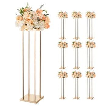 Vestuvių gėlių stovai, 10 vnt, 80 cm