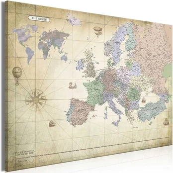 Artgeist Paveikslas - Map of Europe (1 Part) Wide