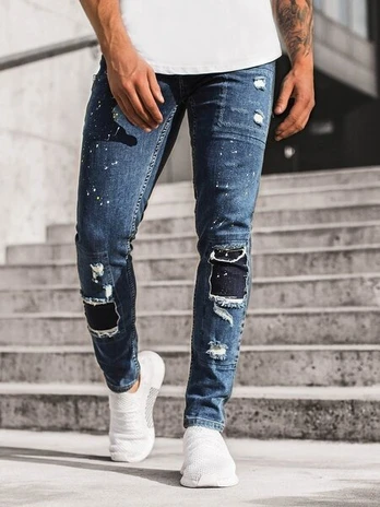 Akcija: Vyriški mėlynos spalvos džinsai Robol, 32