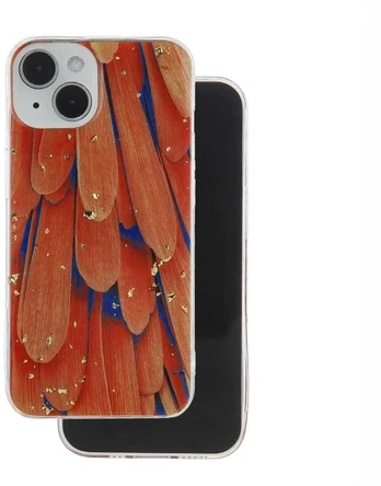 Dėklas TelForceone Gold Glam case for Samsung Galaxy A14 4G / A14 5G Oranžinis