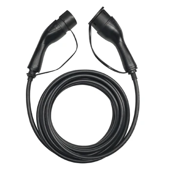 EV Charge AUX165T2 Premium EU CE Universal Cable 11 KW 16A Type 2 to Type 2 5M Black