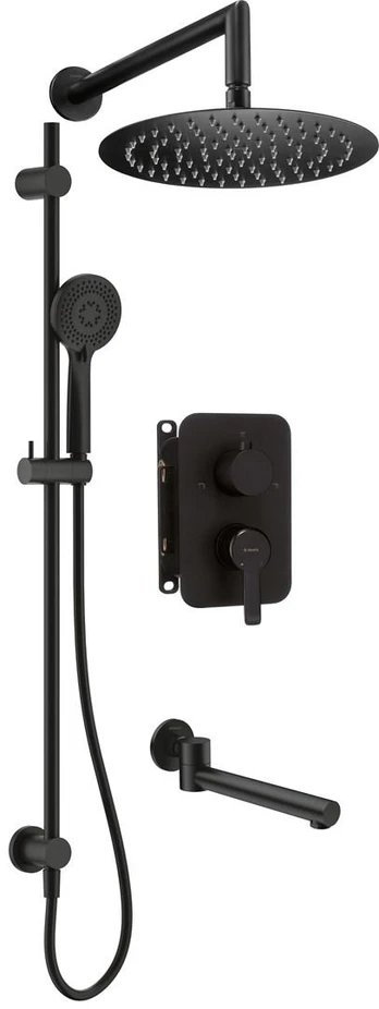 Concealed shower set with mixer BOX
