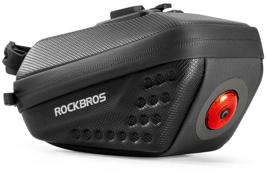 Rockbros C59 Hard Shell Saddle Bag with 250mAh Light - Juodas