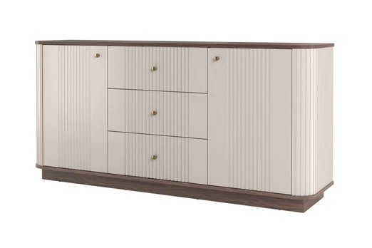 Komoda Bogart Vesper 160, smėlio spalvos/ruda