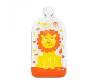 Daugkartinio naudojimo maisto maišeliai Papoo Lion, 6 vnt., 901808