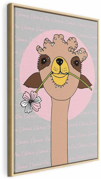 Artgeist Paveikslas - Happy Llama (1 Part) Vertical