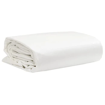 Tentas, baltos spalvos, 5x7m, 650g/m²