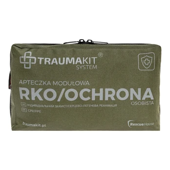 AedMax Trauma Kit A Green CPR/PPE Modulinė pirmosios pagalbos vaistinėlė