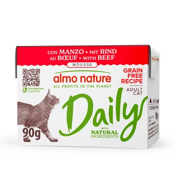 Almo Nature Daily, su jautiena, 32 x 100g